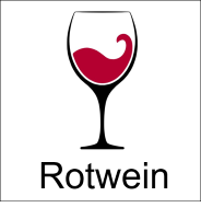 Rotwein Glas